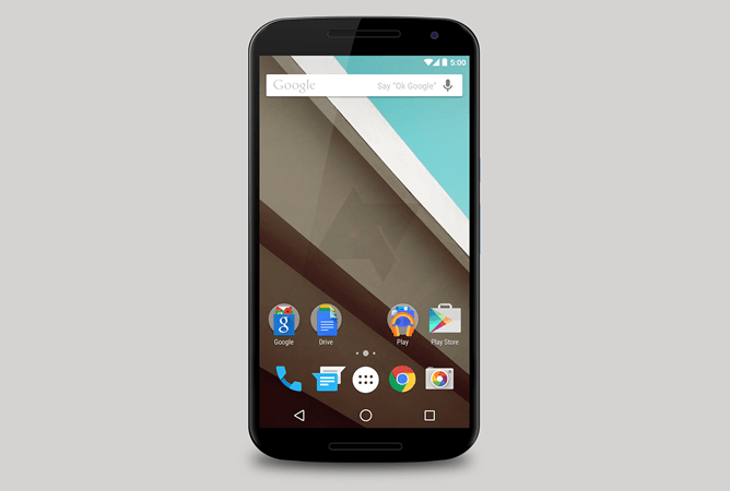 Android L 5 iconos nexus 6