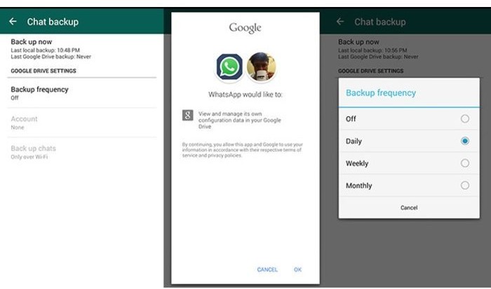WhatsApp-Google Drive
