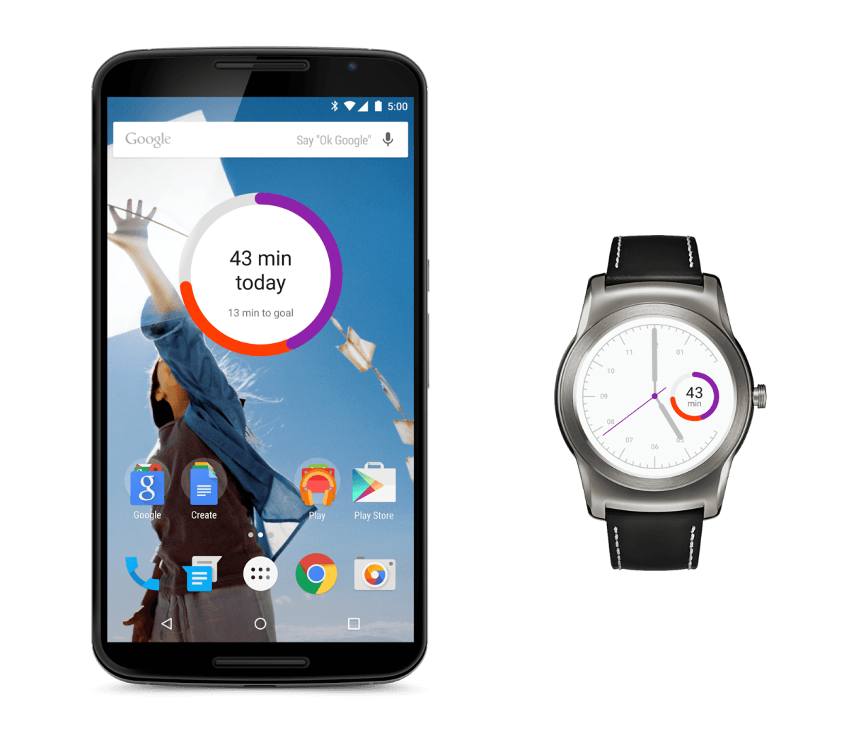 Google Fit face Android Wear (1)