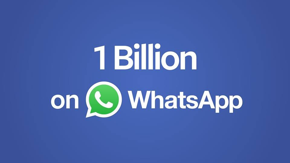 WhatsApp supera los mil millones de usuarios