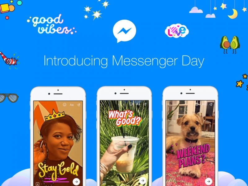 Facebok lanza Messenger Days para que compartas historias en Messenger
