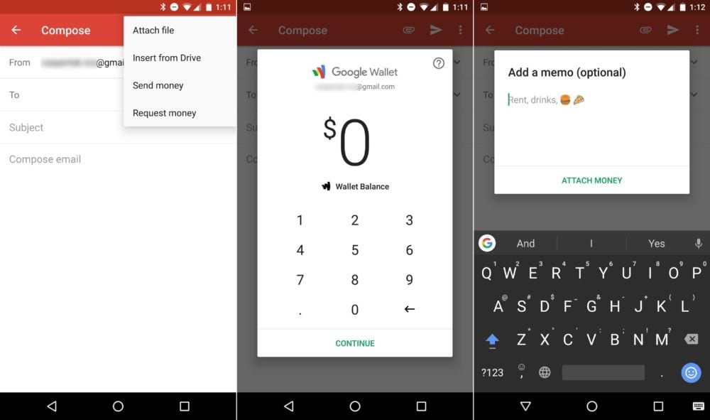 Gmail para Android ya permite enviar o recibir dinero