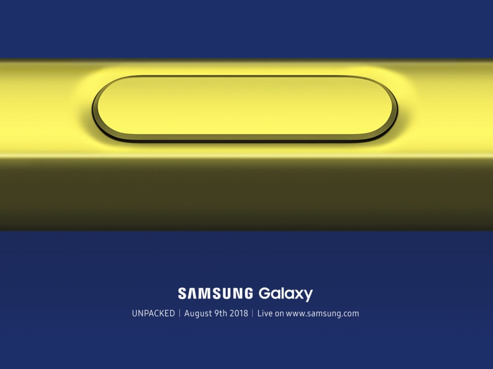 El Samsung Galaxy Note 9 será presentado el próximo 9 de agosto