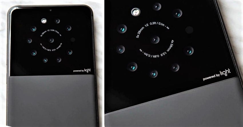 Light presentaría un celular con nueve cámaras, golpe fuerte para Huawei