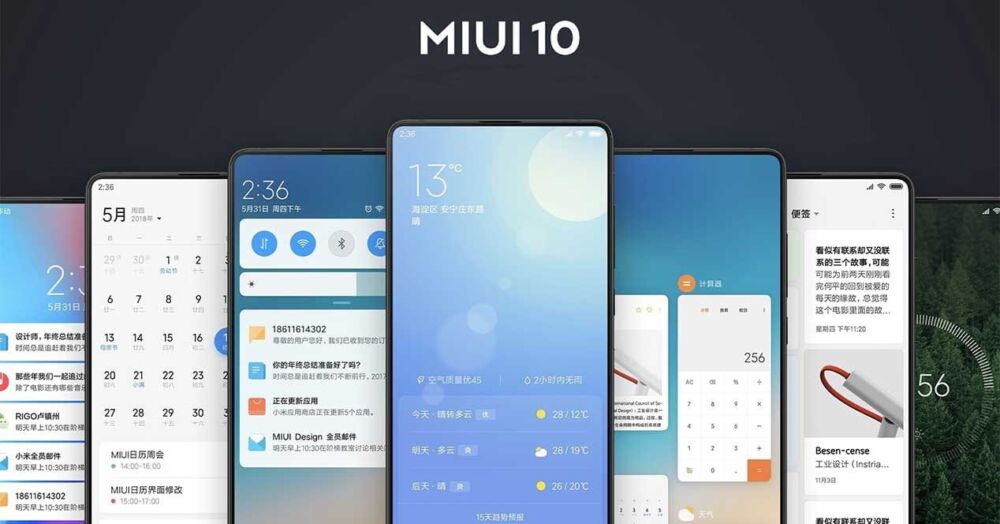 Fecha en que se actualizarán los teléfonos de Xiaomi a MIUI 10